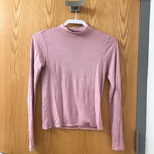 Ae pink mock neck